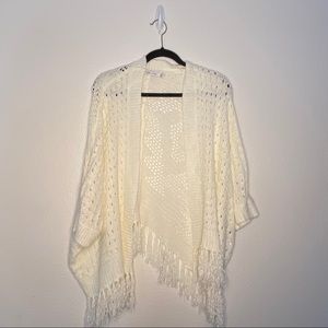 BISHOP + YOUNG White Crochet Kimono